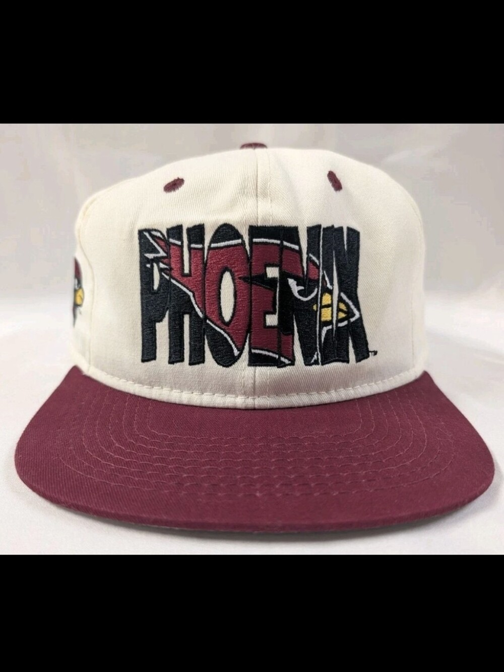 Arizona Cardinals Two-Tone White and Maroon Snapback Hat